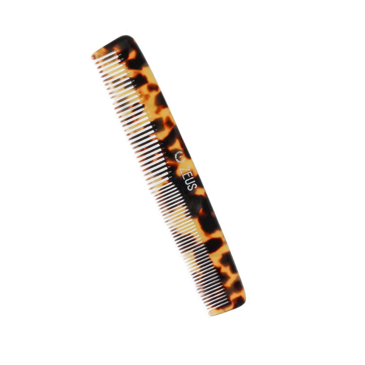 ZEUS Handmade Saw Cut Beard Comb, Tortoiseshell