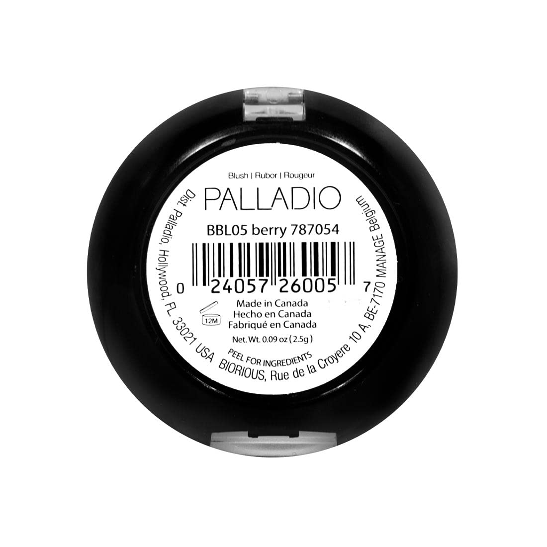PALLADIO BEAUTY BAKED BLUSH - BERRY, 0.09 oz (2.5 g)