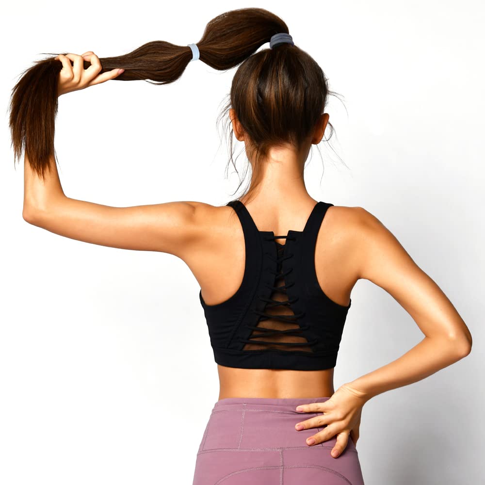 Scunci 3820503a048 Black& Clear No Slip GripÃ‚® Ponytailers by Scunci