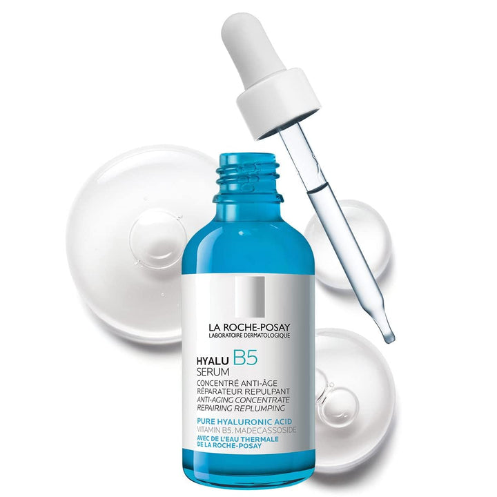 La Roche-Posay Hyalu B5 Pure Hyaluronic Acid Serum for Face, with Vitamin B5. Anti-Aging Serum Concentrate for Fine Lines. Hydrating, Repairing, Replumping. Suitable for Sensitive Skin