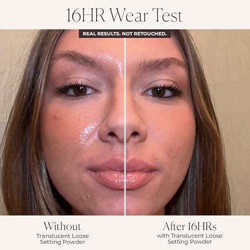 Laura Mercier Translucent Loose Setting Powder, 24HR Shine Control, Infused with Vitamins C + E, Soft Matte Finish, Normal to Oily Skin, 4 Shades for Virtually All Skin Tones, Holiday Gift Set