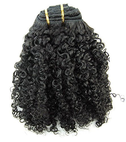 14, 120Gram/Set : Ms Fenda Brazilian Remy Virgin Hair 3B 3C Kinky Curly Natural Color African American Clip In Hair Extensions 120Gram 7Pcs/Set(14)