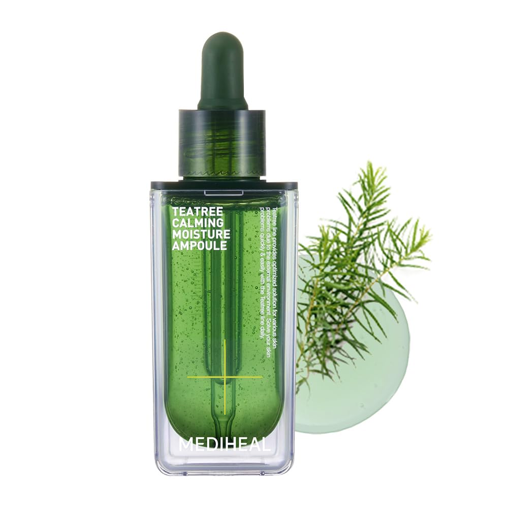 Mediheal Teatree Calming Moisture Ampoule,50ml Quick Calming and deep Hydrating with 92% Pure Tea Tree