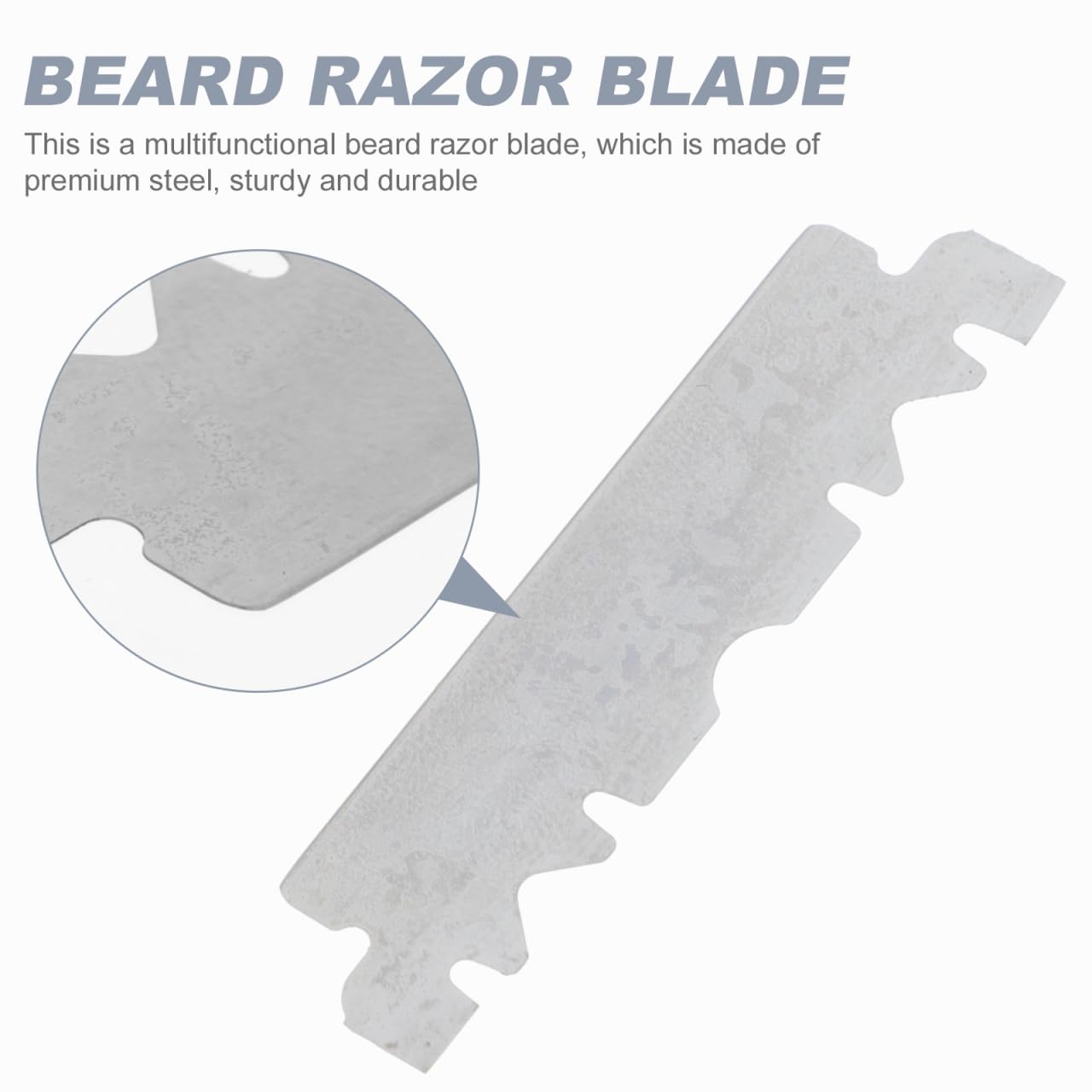 Hemoton 100pcs Razor Blade Manual Face Razor Barbershop Face Razor Single Face Facial Shaver Old Folding Cutter Stainless Steel Noodle Surface Coating: Chrome and