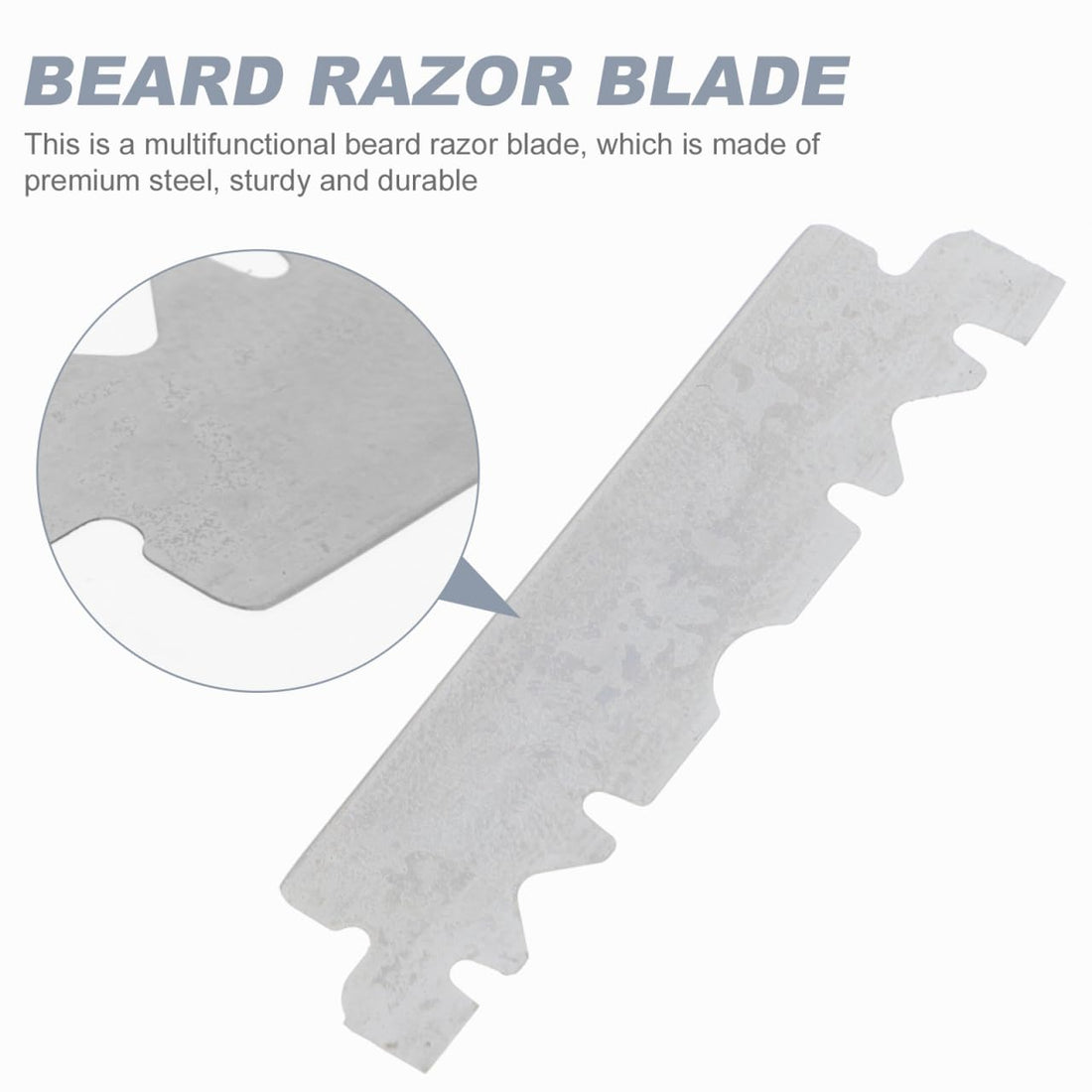 Hemoton 100pcs Razor Blade Manual Face Razor Barbershop Face Razor Single Face Facial Shaver Old Folding Cutter Stainless Steel Noodle Surface Coating: Chrome and