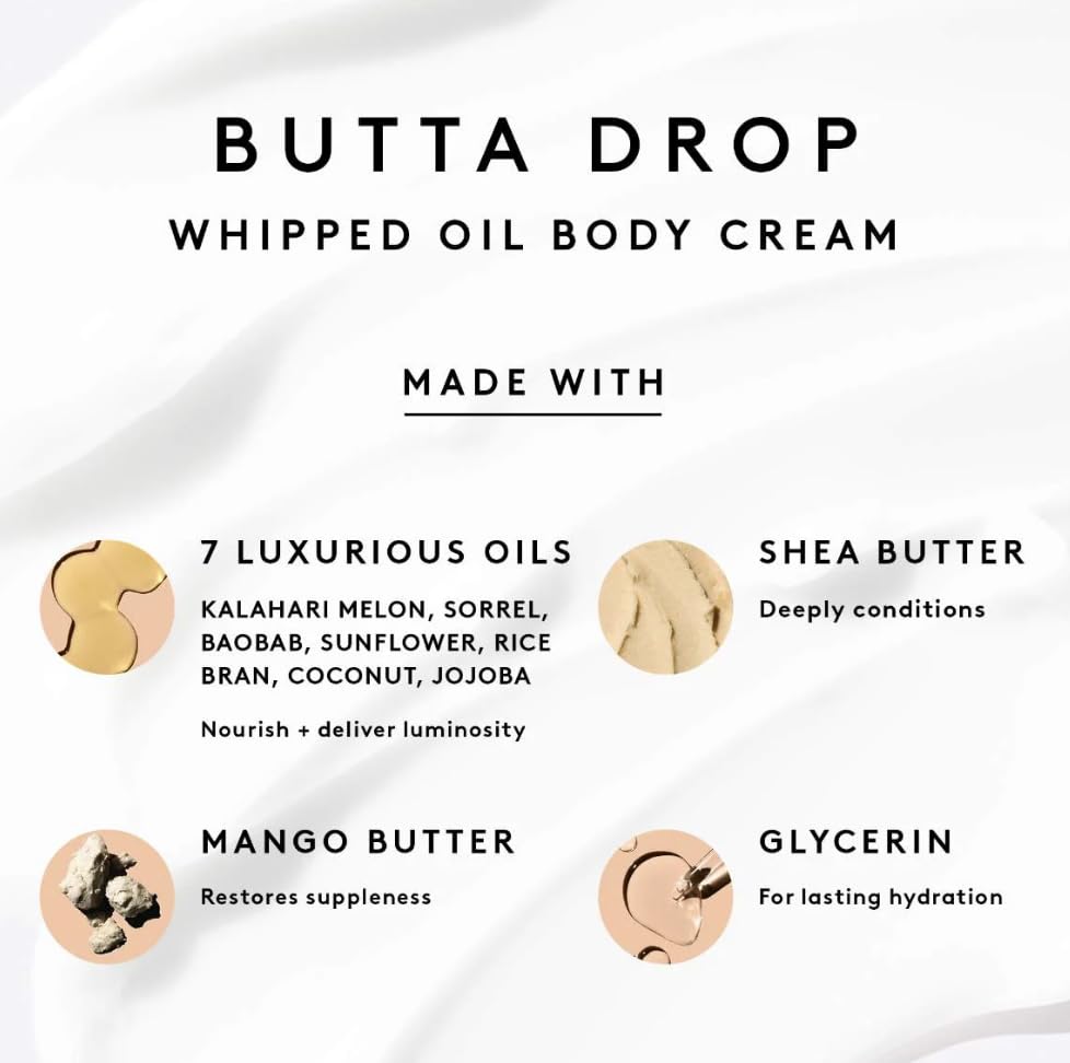 Fenty Skin Butta Drop Refillable Warm Cinnamon Shimmering Whipped Oil Body Cream 6.7 oz / 200 ml Warm Cinnamon