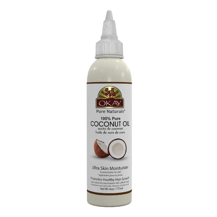 Okay 100% Oil for Hair and Skin, Coconut, 6 Ounce