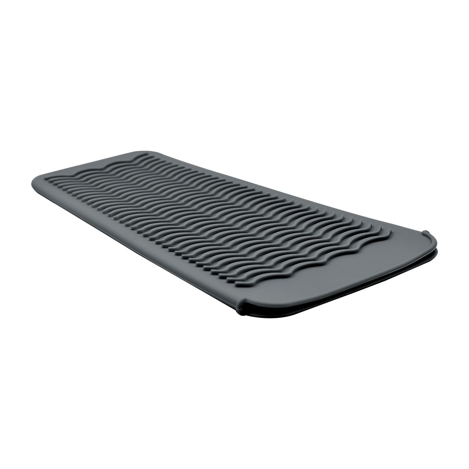EIOKIT Silicone Heat Resistant Mat for Hair Iron, 11 x 5 inch, Grey, 1 Pack