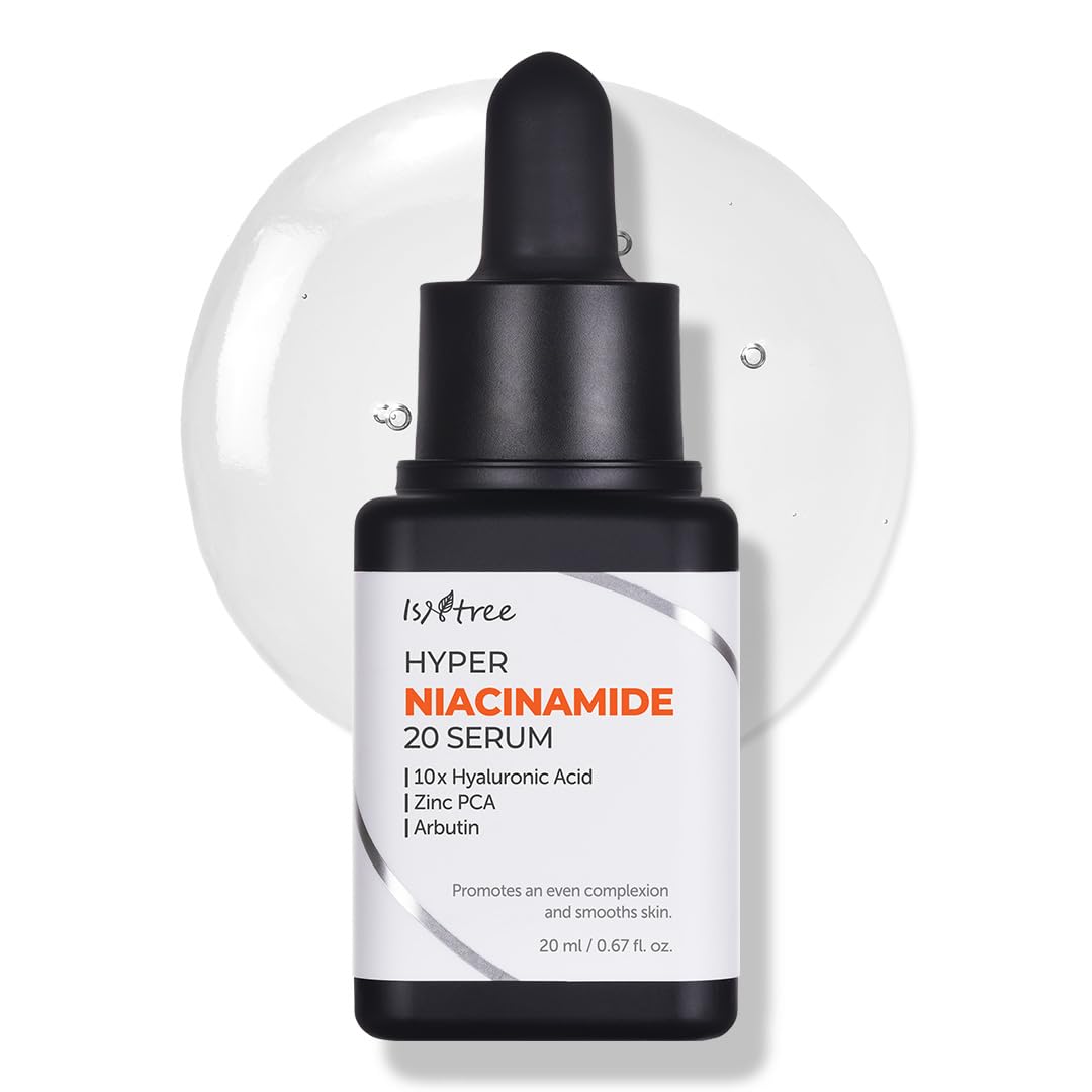 ISNTREE Hyper Niacinamide 20 Serum 20ml | 10x Hyaluronic Acid | Helps Minimize Pores | Evens Skin Tone | Korean Skincare