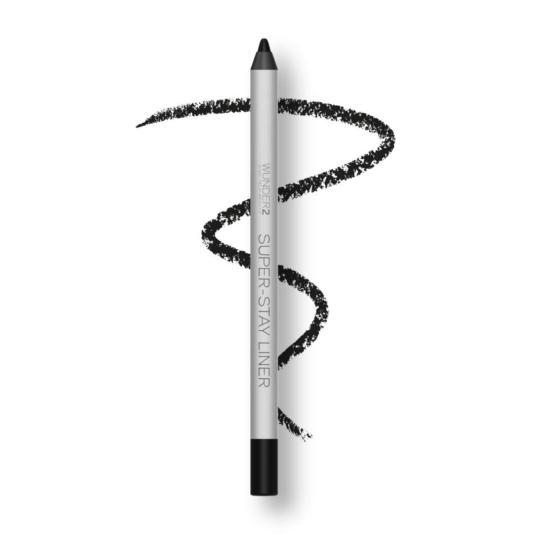 WUNDER2 SUPER-STAY LINER Long-Lasting & Waterproof Colored Eyeliner, Essential Black