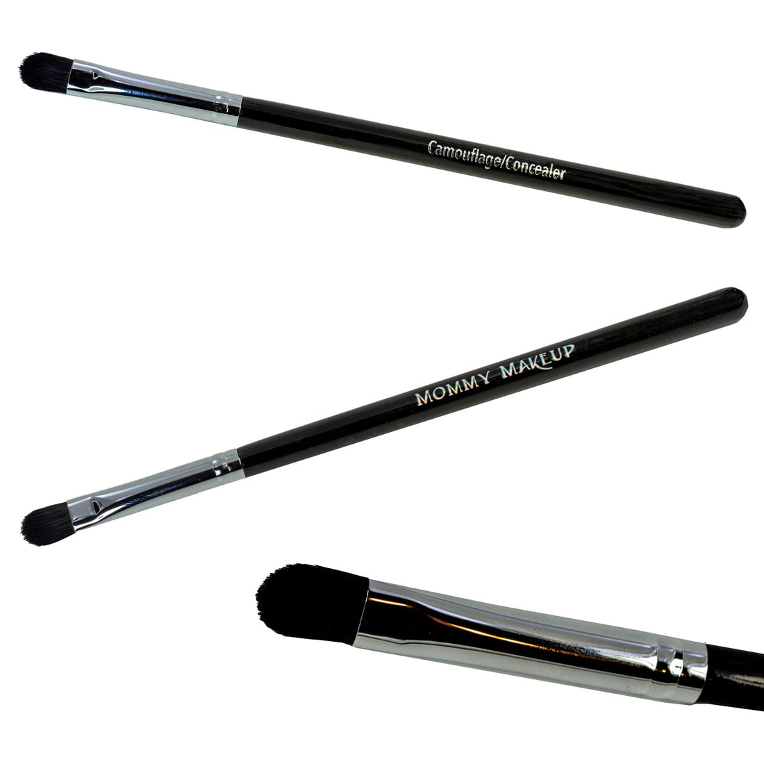 Camouflage/Concealer Makeup Brush for concealing under eye area, eyelid and face imperfections.