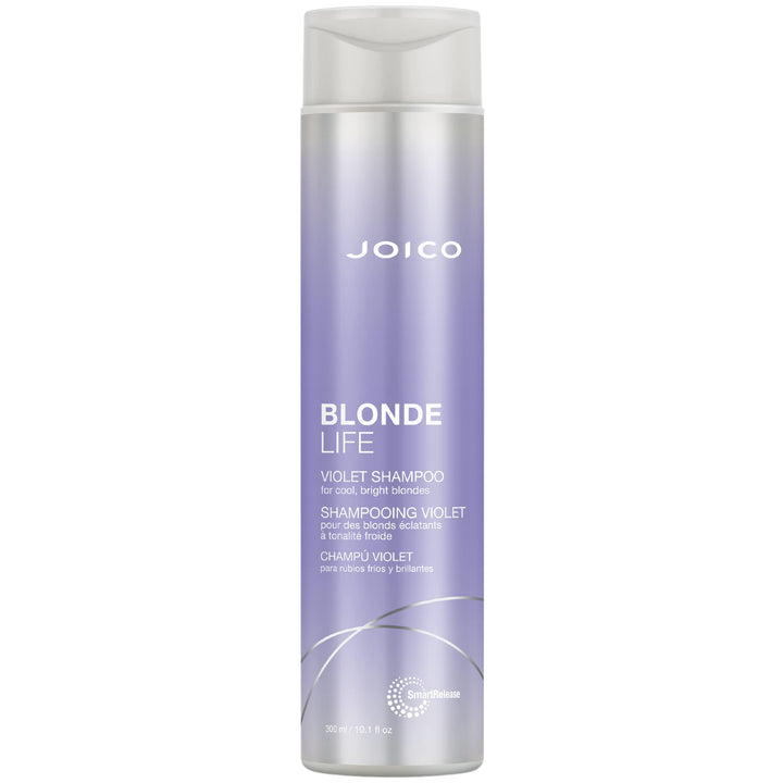 Joico Blonde Life Violet Shampoo | For Cool & Bright Blonde Hair | Neutralize Brassy Tones | Banish Yellow Tones | Boost Shine | Sulfate Free | With Monoi & Tamanu Oil | 10.1 Fl Oz