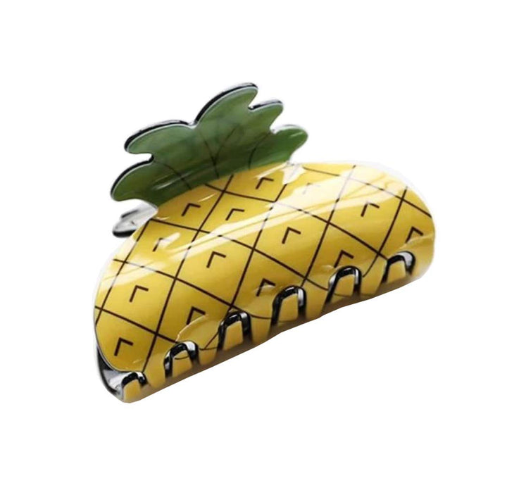 TUPWEL 1PC Lovely Strong Styling Hair Claw Clip Ponytail Hairpin Holding Power Hairgrip Hair Grip Clips Clamps Barrettes For Indoor Outdoor Women Girls(Pineapple) : Pineapple