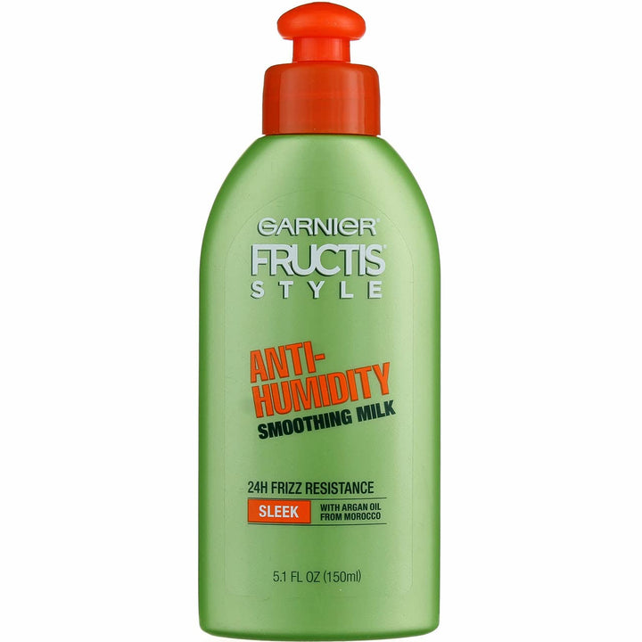 Garnier Fructis Style Sleek & Shine Anti-Humidity Smoothing Milk, 5.10 Ounces