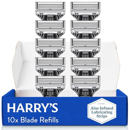 Harry's Razor Blades for Men - 10 Count - Premium Razor Blade Refill Cartridges