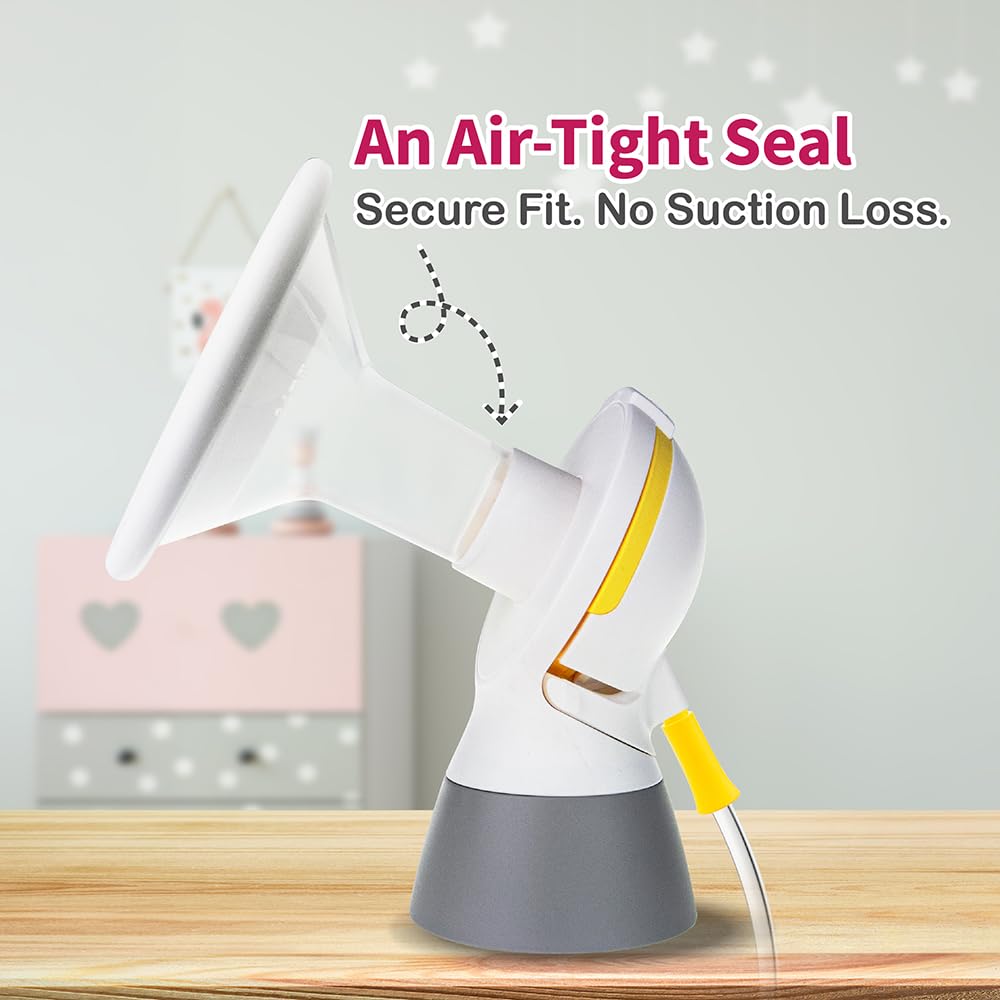 Nenesupply 17mm Soft Flange Compatible with Medela Breast Pump Parts Replace 17mm Flange for Medela Acessories Compatible with Pump in Style Parts Symphony Swing Harmony Pumps and Personalfit Flex