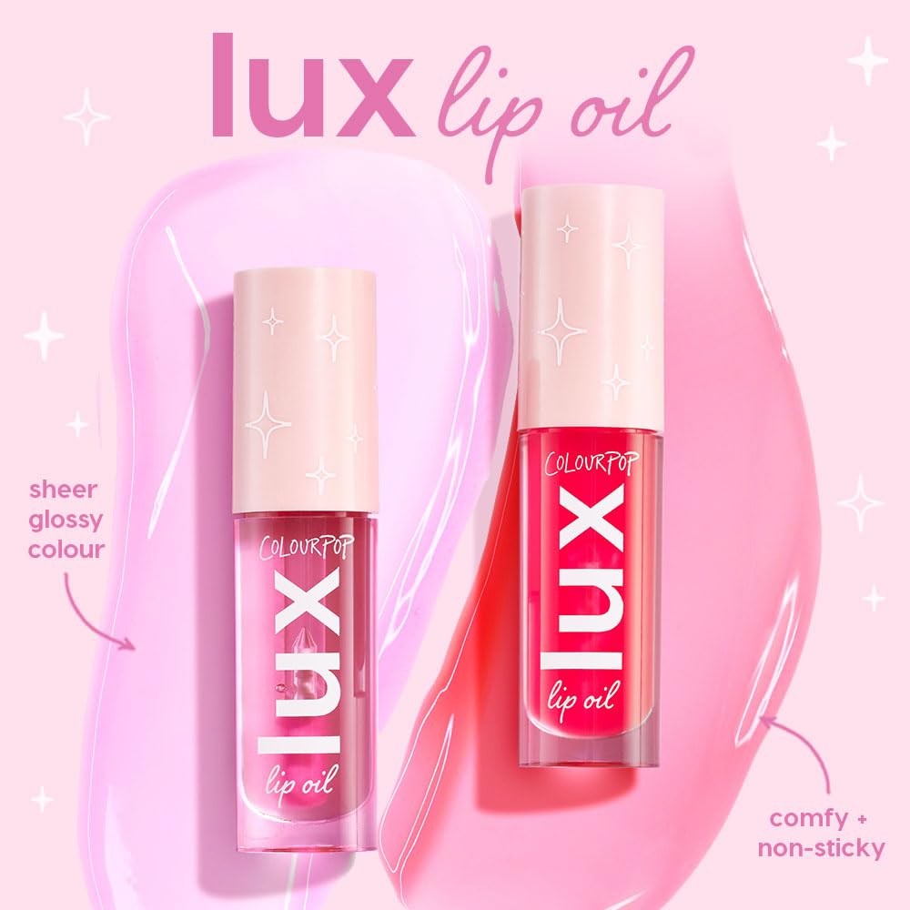 ColourPop Lux Lip Oil - Hydrating, Sheer Tinted Lip Makeup Formulated with Antioxidant-Rich Chamomile Extract & Calendula Oil - Non-Greasy, Nourishing Formula - Hot Shot (0.16 oz)