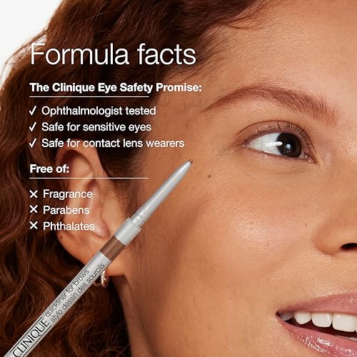 Clinique Quickliner For Brows Eyebrow Pencil | Smudge Resistant, Soft Brown, 1 Count