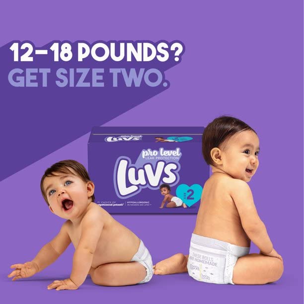 Luvs with Size 2 Ultra Leakguards Diapers, 40 count per pack - 2 per case.