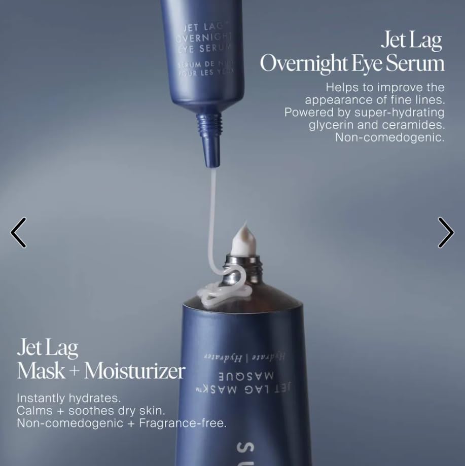 Summers Friday Jet Lag Overnight Eye Serum, Non-Comedogenic, Fine Line Reducing, 0.5 fl oz