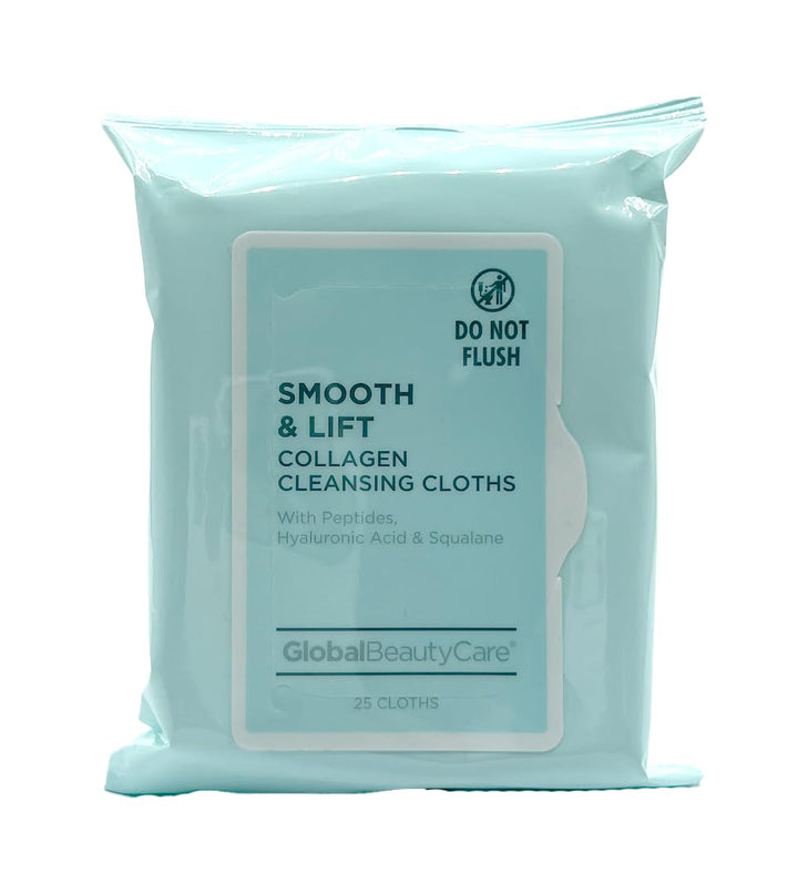 Generic Collagen Cleansing Cloths, Face Wipes, With Peptides, Hyaluronic Acid, & Squalane, 1 Count