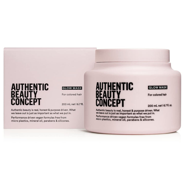 Authentic Beauty Concept Glow Mask | Color Treated Hair| Improves Softness and Shine | Vegan & Cruelty-free | Silicone-free | 6.7 fl. oz.