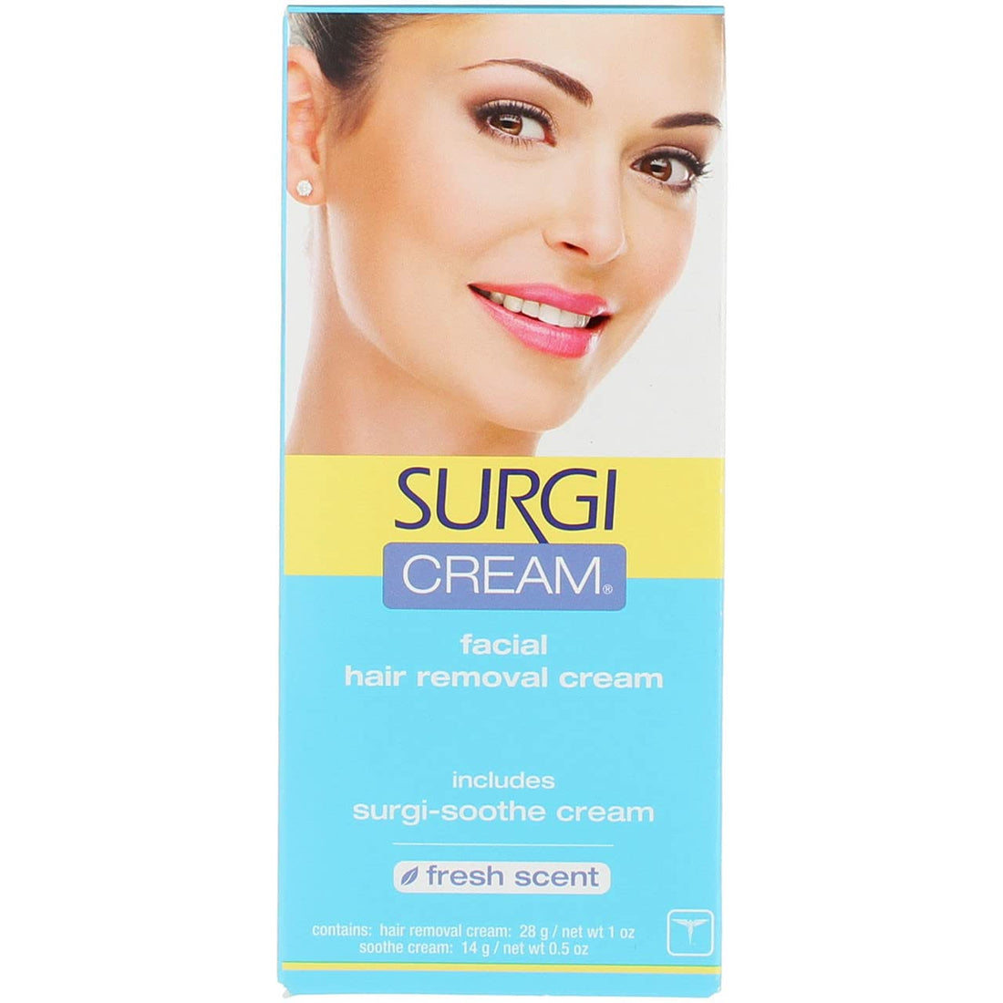 Surgi Cream Hair Remover Face 1 Ounce Fresh Scent (29ml)