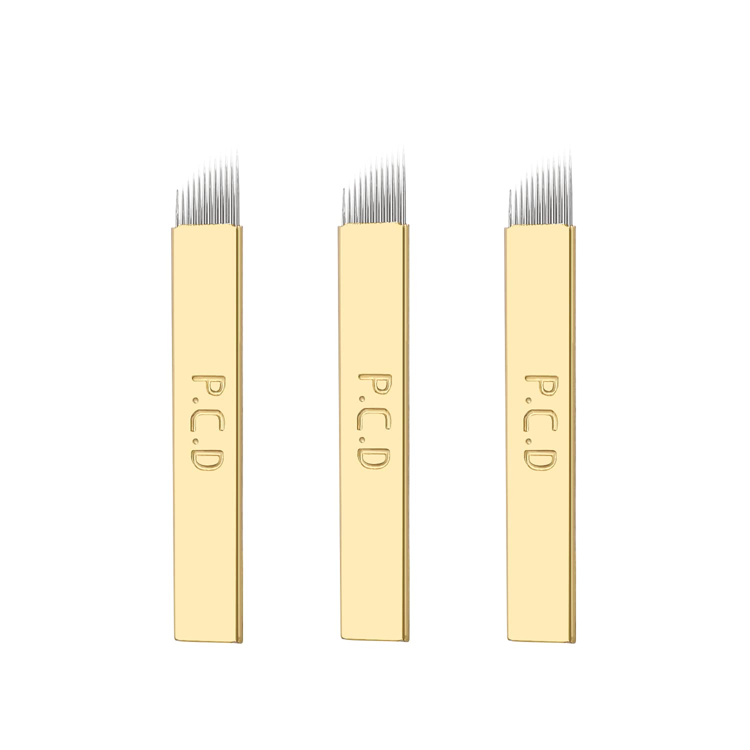 Microblading Needles,New Star Tattoo 50pcs 12 Pin Permanent Makeup Blades Manual Eyebrow Tattoo Curved Blade 12 Sloped Needles for Microblading Pen,Microblading Supplies,Microblading Kits