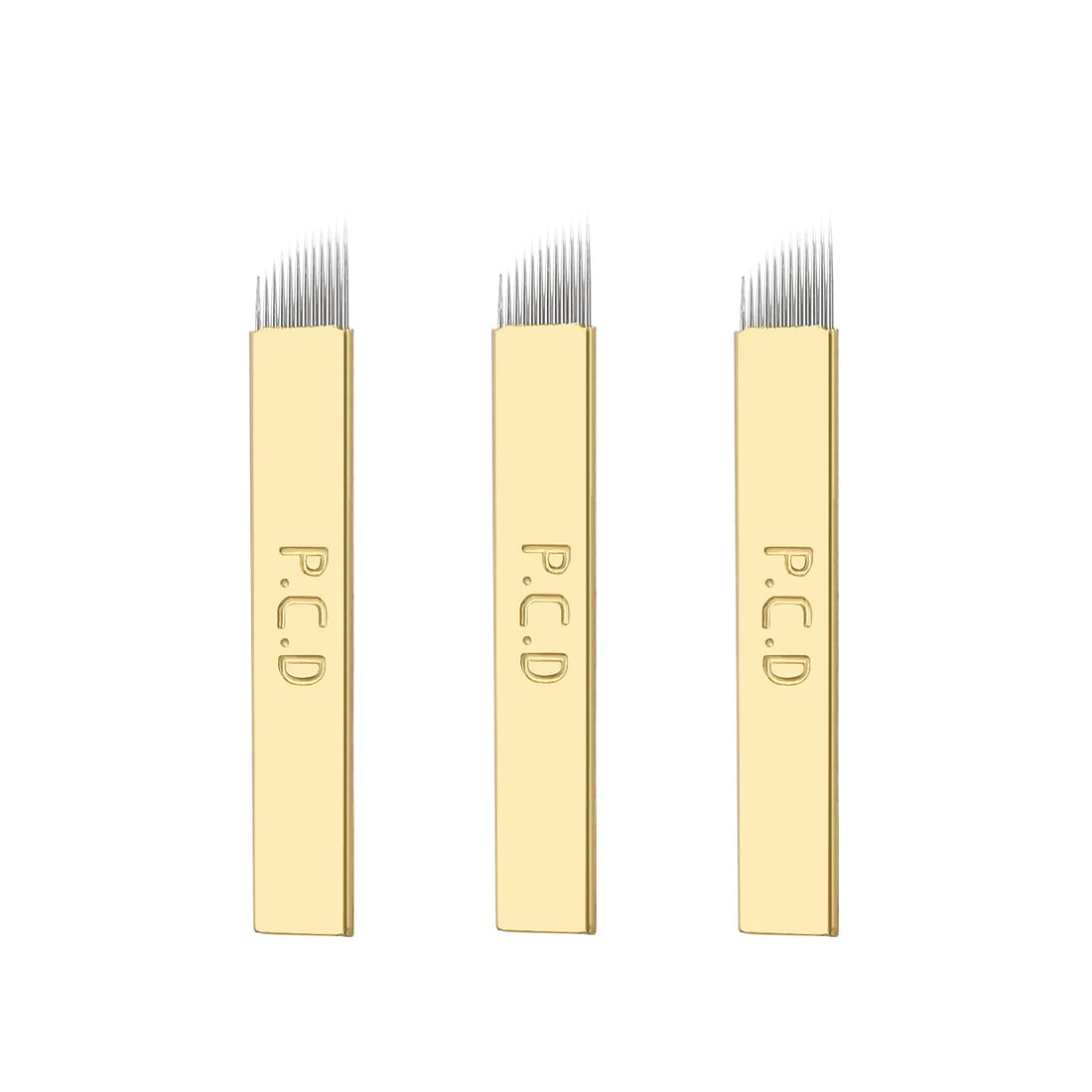 Microblading Needles,New Star Tattoo 50pcs 12 Pin Permanent Makeup Blades Manual Eyebrow Tattoo Curved Blade 12 Sloped Needles for Microblading Pen,Microblading Supplies,Microblading Kits