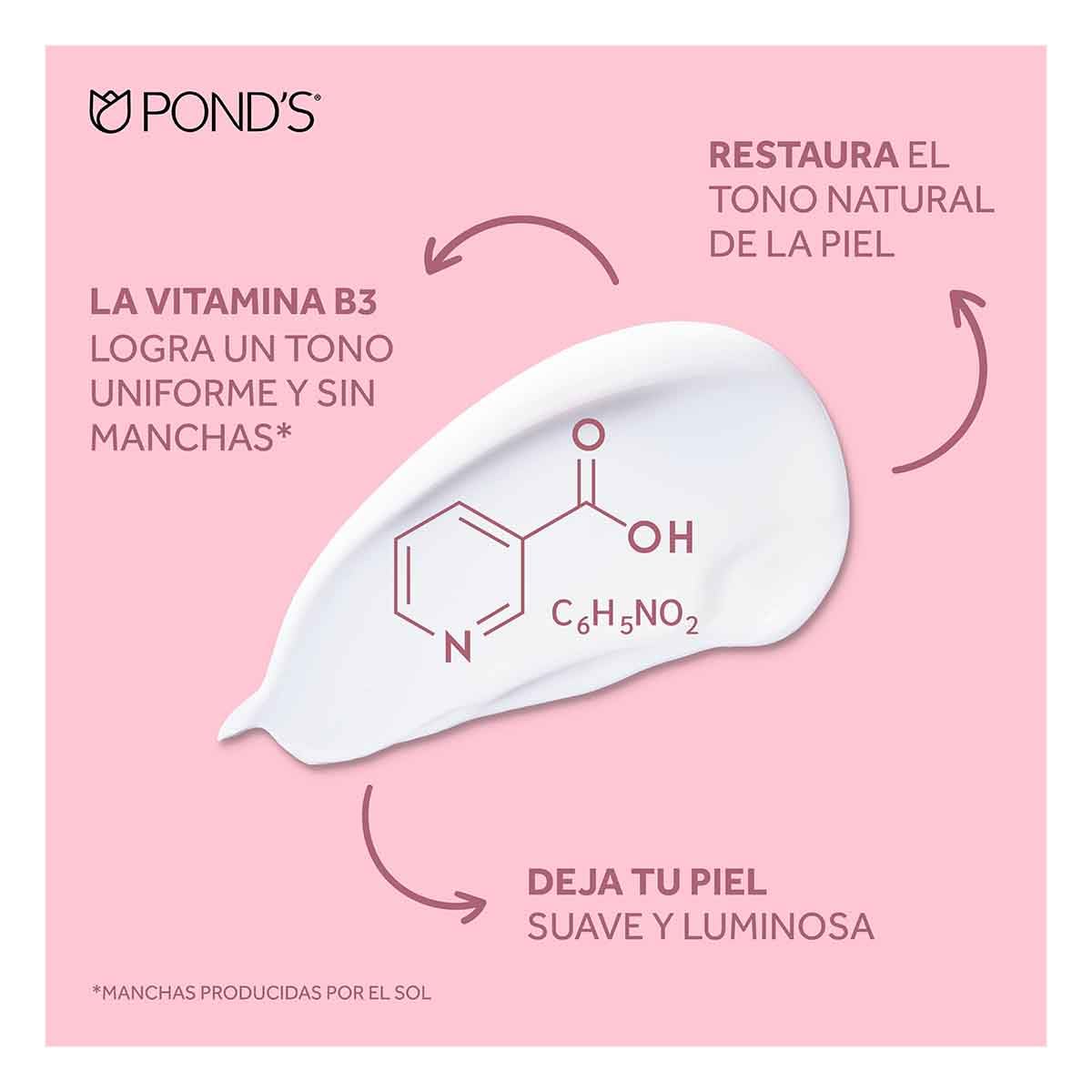 Pond's Clarant B3 Anti-dark Moisturizing Cream, for Normal to Oily Skin, 7oz Crema Aclaradora De Piel Contra Las Manchas 200gr by Pond's