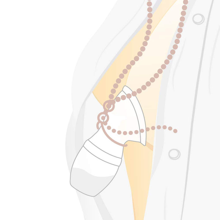 Haakaa Silicone Strap Suitable for Gen.1/2/3 Haakaa Manual Breast Pump Prevent Breast Pump from Falling Off During Use (Blush Color) -1pc