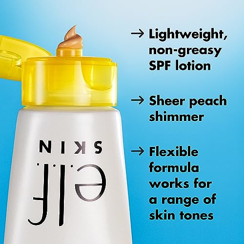 e.l.f. SKIN Suntouchable Whoa Glow SPF 30, Sunscreen & Makeup Primer For A Glowy Finish, Made With Hyaluronic Acid, Vegan & Cruelty-Free, Packaging May Vary, Sunlight