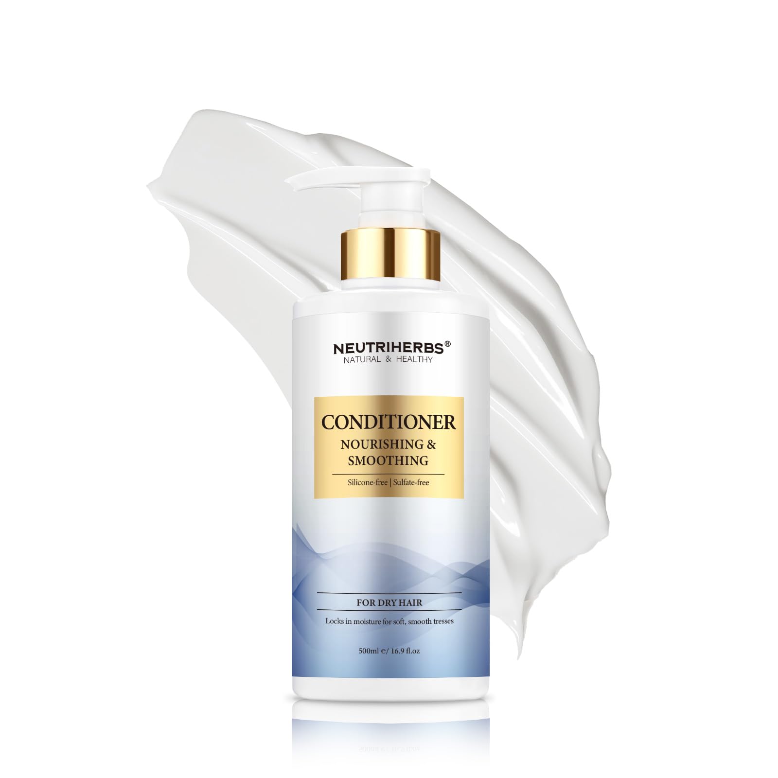 Neutriherbs Hair Conditioner for Dry, Frizzy Hair,Smoothing and Nourishing Hair Conditioner with Argon Oil,Sweet Almond Oil,Avocado Oil - 16.9 Fl Oz