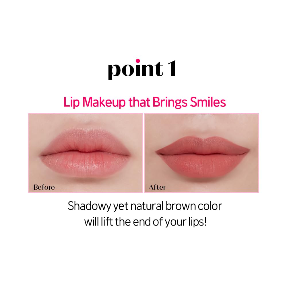 ETUDE Lip Tailor with Built in Lip Liner 0.8g - Dusty Salmon, Lip Pencil for Natural Plumped Lips, Long Lasting, Korean Makeup, Kbeauty, Perfect for Gift