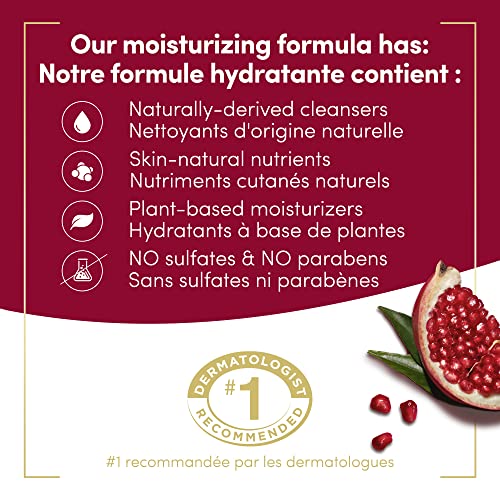 Dove Rejuvenating Body Wash for renewed, healthy-looking skin Pomegranate & Hibiscus gentle body cleanser nourishes and revives skin 325 ml