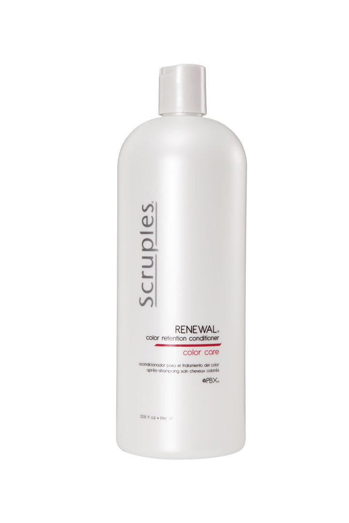 Scruples Color Renewal Hair Conditioner - Color Retention Conditioner for Color Treated Hair - UV Absorbers Ensure Protection from Sun-Fading & Elements - Gentle for All Hair Types (33.8 oz)