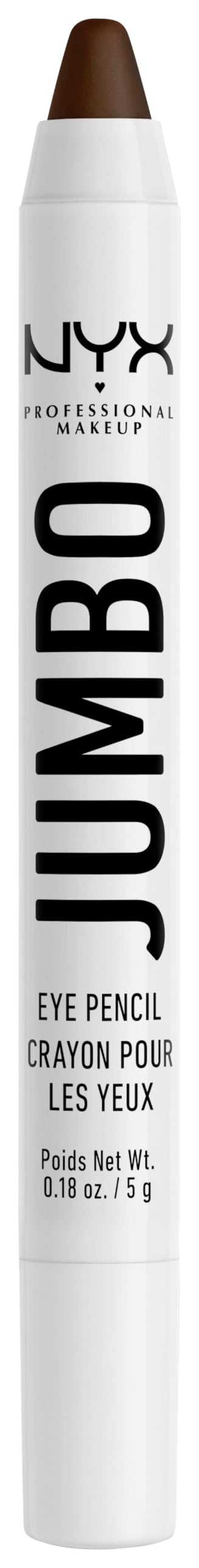 NYX PROFESSIONAL MAKEUP Jumbo Eye Pencil, Eyeshadow & Eyeliner Pencil, Frappe (Chocolate Brown), 0.18 Oz