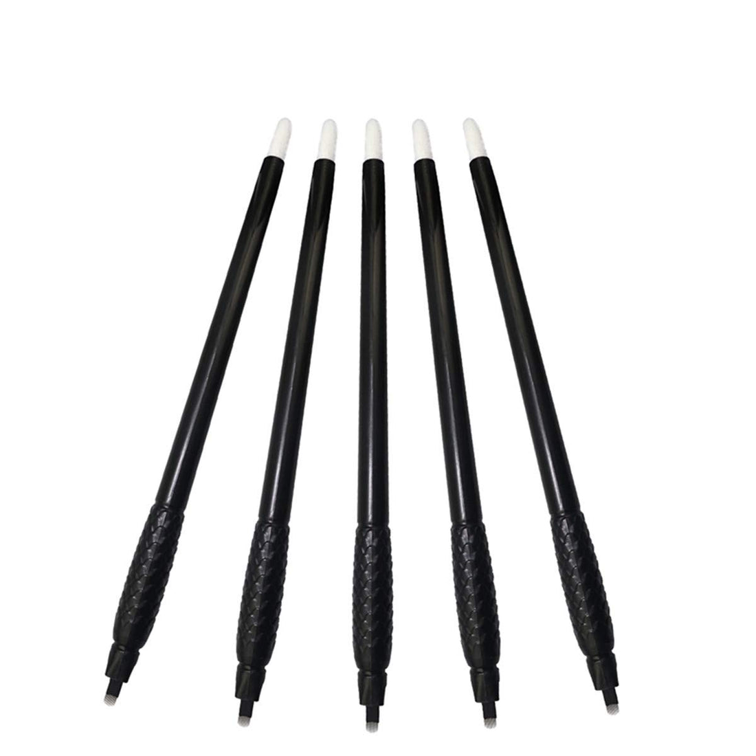 Guapa 18U Shape Disposable Microblading Pen with 0.15mm Needle Blades with Pigment Sponge Eyebrows Permanent Makeup Tools (5pcs 0.15mm U18 Pens)