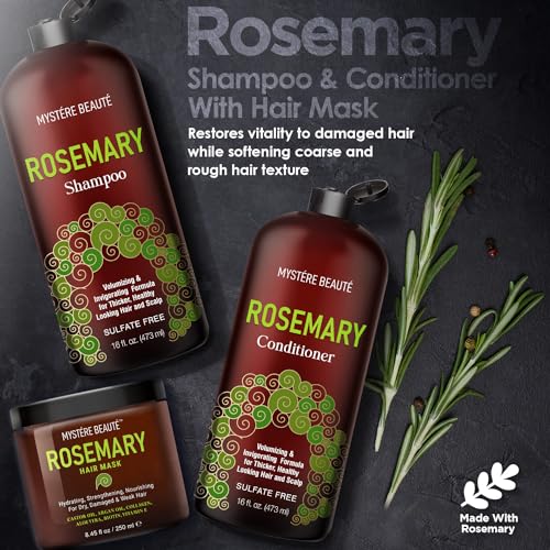 Rosemary Shampoo, Gifts for Women, Unique Gifts for Women, Best Friend Birthday Gifts, Funny Birthday Gifts for Women,Friendship Gifts for Women Friends, Rosemary Shampoo and Conditioner & Hair Mask