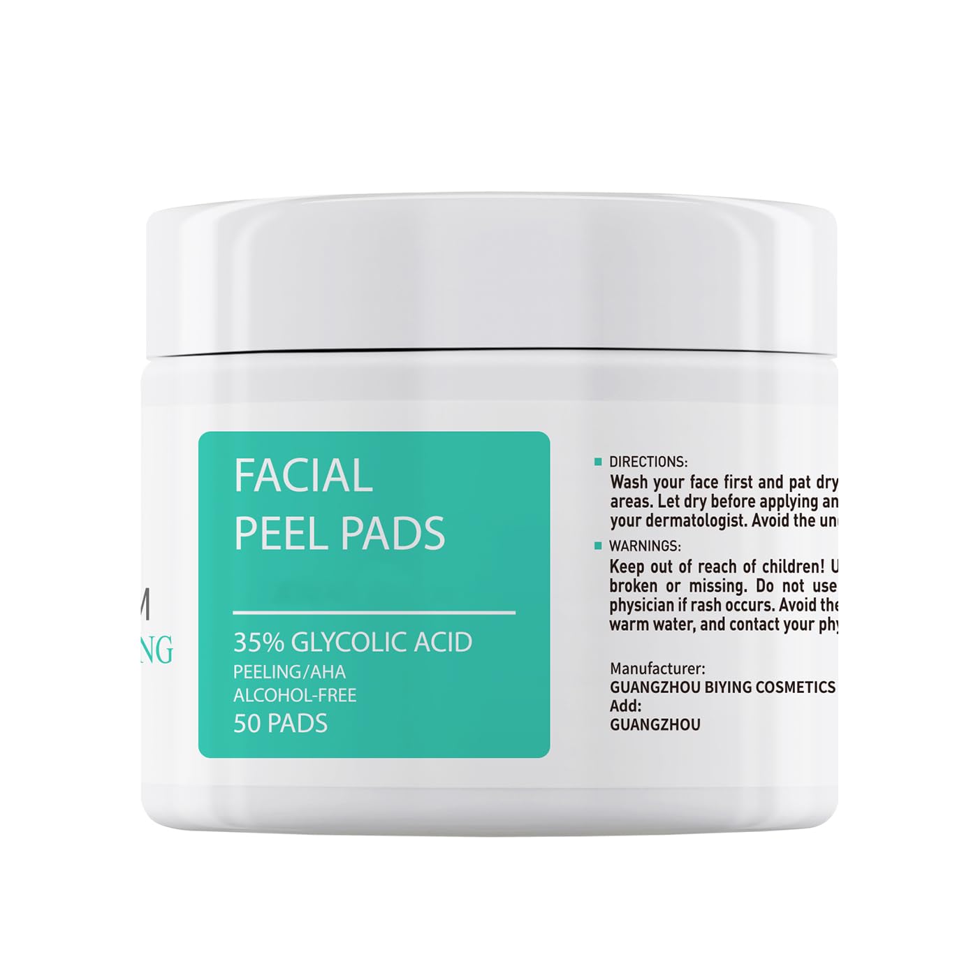 Glycolic Acid Toner Pads 35% AHA Facial Resurfacing Exfoliate Salicylic Acid Exfoliating Face Wipes Chemical Peel Exfoliant Peeling for Beauty Fine Lines Wrinkles 50 Pads Easter Basket Essentials