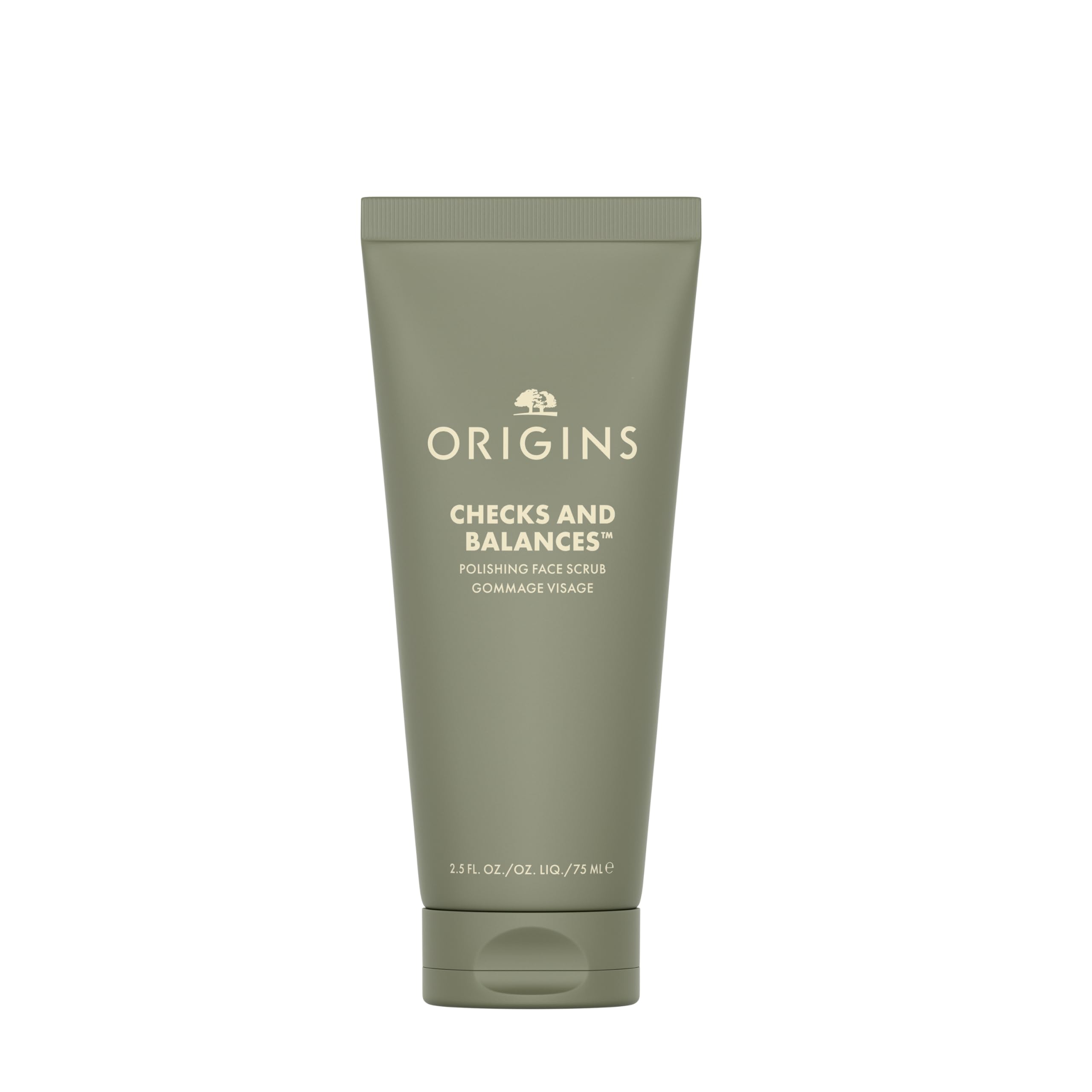 Origins Checks and Balances Polishing Face Scrub | Gently Exfoliates to Smooth Skin & Visibly Minimize Pores | With Bamboo, 2.5 Fl Oz