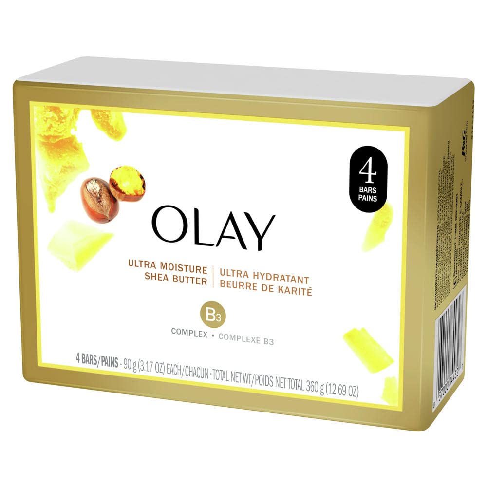 Olay Ultra Moisture Beauty Bar Soap with Shea Butter - 3.17oz - 4 ct
