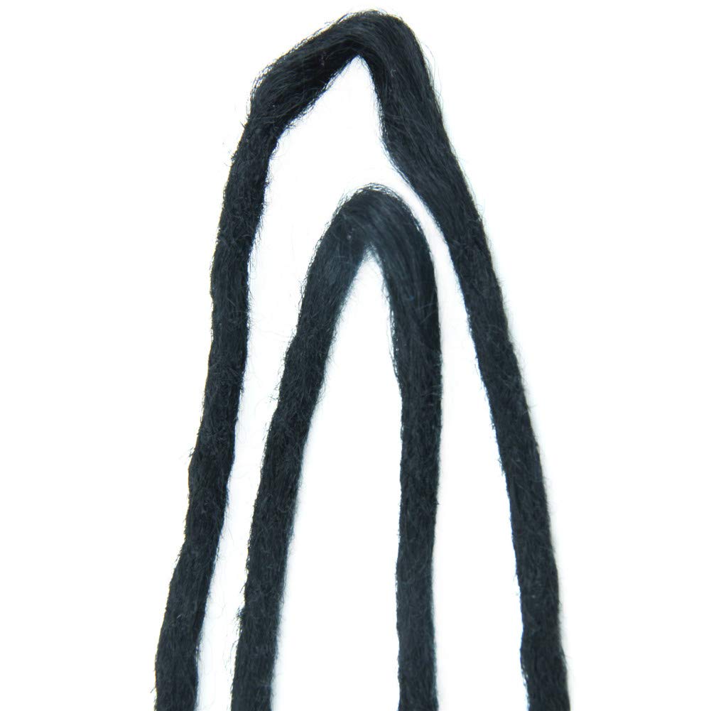 DSOAR Soft Double End Dreadlocks Hair Extension Synthetic Dreads Hair 20 Inch 10 Strands/Pack Handmade Dreadlocks Extensions Twist Braiding Hair (Open Size 40 inch, Black Color) : 40 inch, 1#