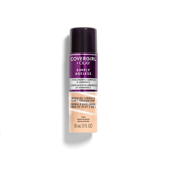 Covergirl & Olay Simply Ageless 3-in-1 Liquid Foundation, Medium Beige