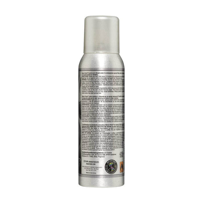 MANIC PANIC Silver Stiletto Temporary Amplified Hair Color Spray - 3.4oz - Icy Silver Shade with Lavender Tint - Vegan, Washes Out Easily, For All Hair Colors, Kids & Adults
