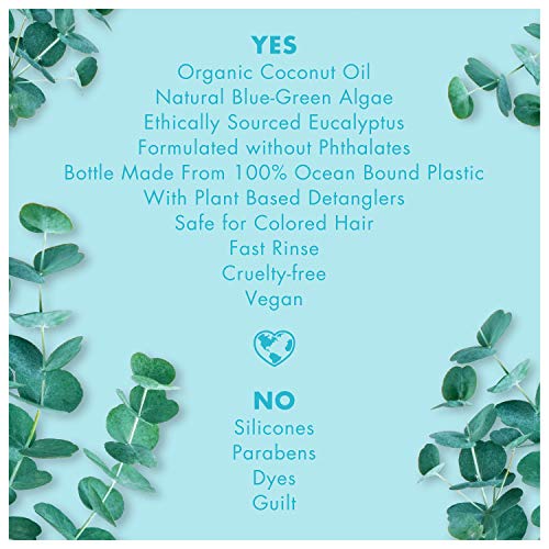 Love Beauty And Planet Marine Moisture Conditioner Clean Oceans Edition Blue-Green Algae & Eucalyptus Hydrating 13.5 oz