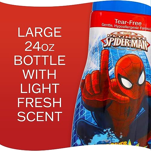 Amazing Spider-Man Bath Time Kids’ Bubble Bath Soap, 24 Fl Ounces, Watermelon Scent