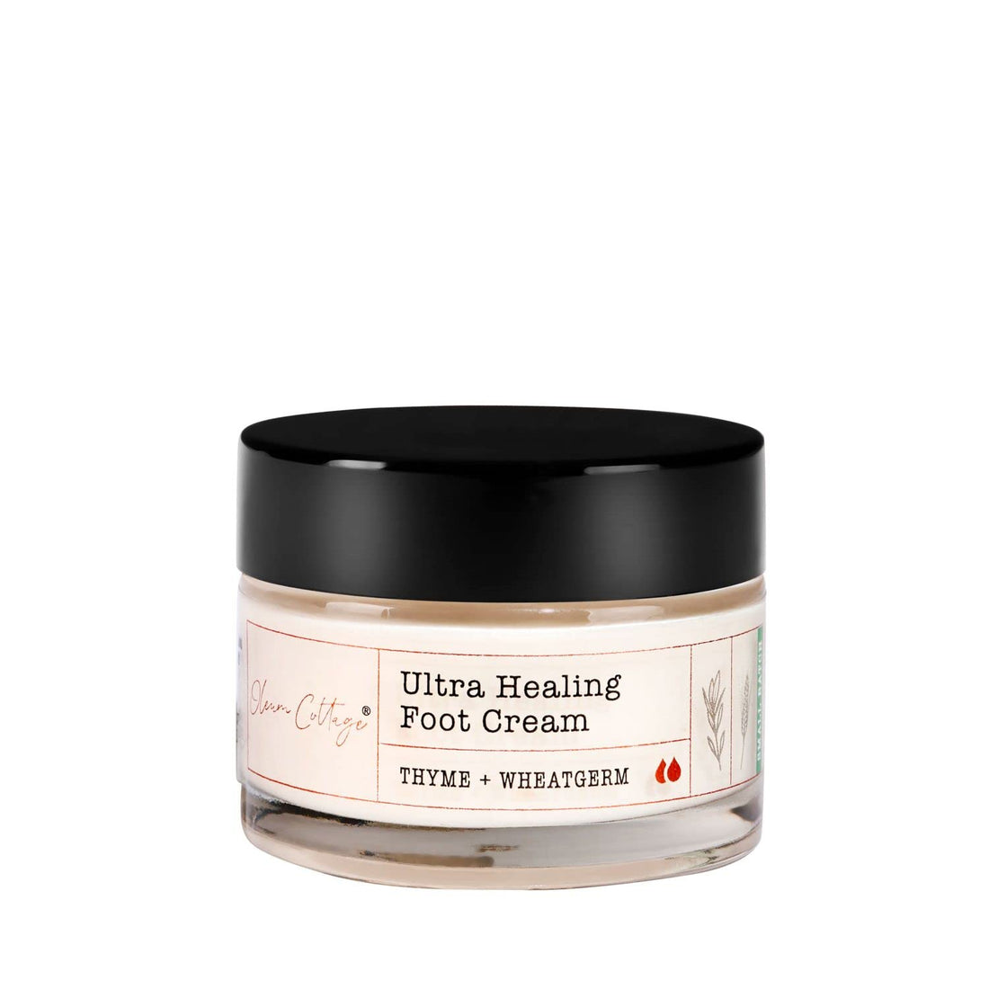 Oleum Cottage Ultra Healing Foot Cream, Made with Cold Pressed Oils Of Wheatgerm and Castor, Softens Feet, Heals Cracked Feet, Multi Purpose Balm for Dry Patches - 40 Grams (Pack Of 1)