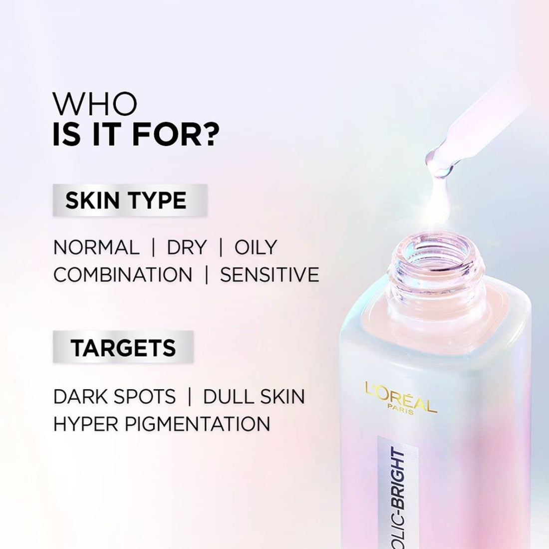 L'Oreal Paris Glycolic Bright Daily Foaming Facial Cleanser, 50ml |Daily Glowing Face Wash for Dull Skin