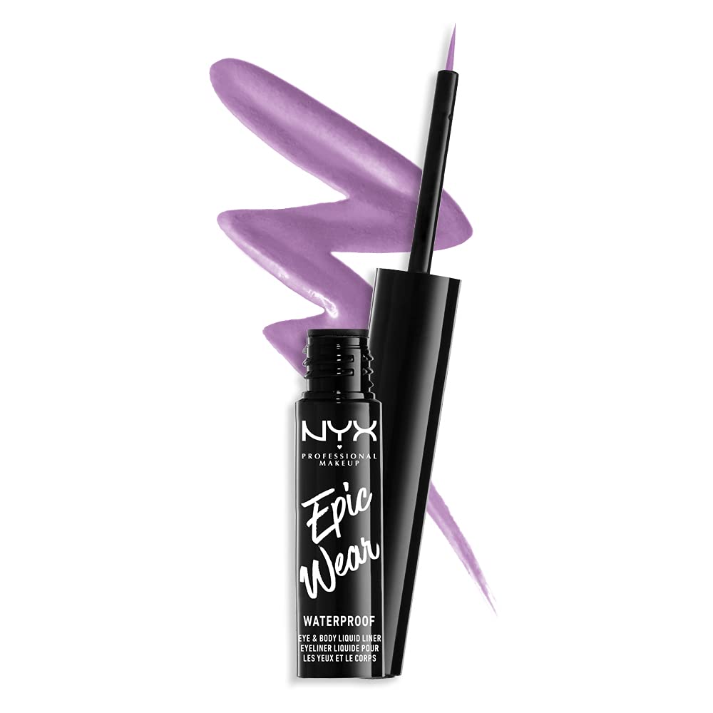 NYX PROFESSIONAL MAKEUP Epic Wear Liquid Liner, Long-Lasting Waterproof Matte Eyeliner - Lilac